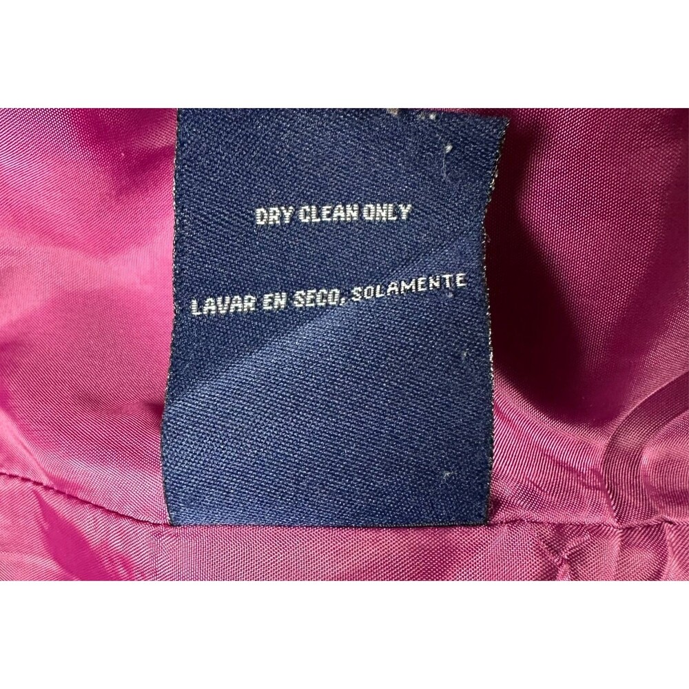 Green‎ With Envy Peacoat 1X Hot Pink Twee Barbiecore Coquette Mod Wool Blend - Picture 9 of 12